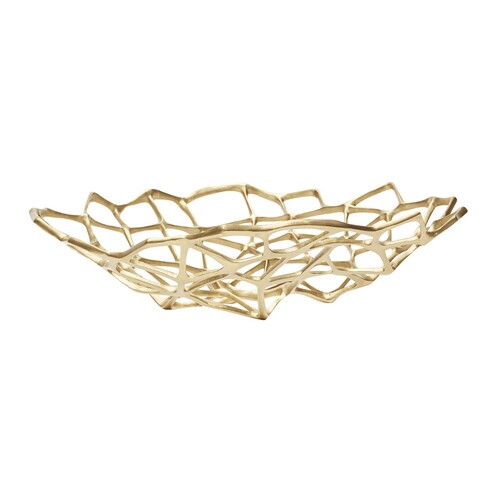 Tom Dixon - Bone Bowl L - brass/H 12cm, Ø 39cm