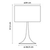Flos - Spun Light T1 tafellamp - Strichzeichnung