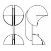 Martinelli Luce - Ruspa Table Lamp - line drawing