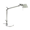 Artemide - Tolomeo Micro LED Schreibtischleuchte - aluminium/poliert/eloxiert/mit Tischfuß/BxH 45x73cm/3000K/350lm