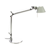 Artemide - Tolomeo Micro LED Schreibtischleuchte - aluminium/poliert/eloxiert/mit Tischfuß/BxH 45x73cm/3000K/350lm