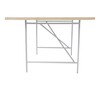 Richard Lampert - Eiermann 1 - Tafel excentriek - wit/eikenk./onderstel zilver///180x90cm
