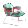 Moroso - Tropicalia - Fauteuil avec accoudoirs - jungle/capuchons antidérapant PVC/structure acier inoxy/94x78x87cm