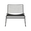 HAY - Hee Lounge - Chaise - noir/laqué/72x67x67cm/hauteur d'assise: 37cm/pour intérieur et extérieur