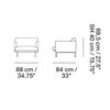 Muuto - Outline Armchair - line drawing