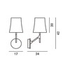 Foscarini - Birdie Wall Lamp - line drawing