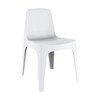 Vondom - Solid - Chaise - blanc/H x W: 80 x 60cm/pour interieur et exterieur