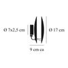 Catellani & Smith - Lederam W LED Wandleuchte Ø17cm - Strichzeichnung
