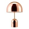 Tom Dixon - Bell - Tafellamp - koper/glanzend/dimmer switch/zwarte kabel/h 44cm/Ø 28cm