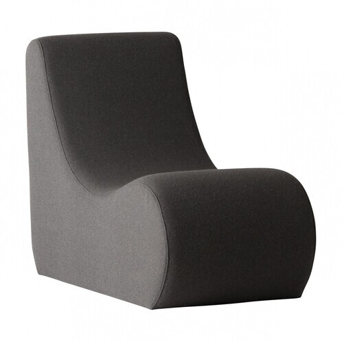 VerPan - Welle 2 Sofa Element - anthracite/fabric Hallingdal 153/108x80x50