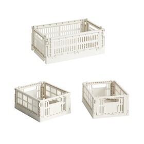 HAY - Set de 3 paniers Colour Crate recyclé S + Mini