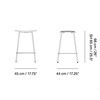 Muuto - Fiber Bar Stool 65cm - line drawing