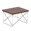 Vitra - Occasional Table LTR - Table d'appoint - noyer/plateau de table noix/PxHxP 39,2x25x33,5cm/structure chrome