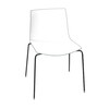 Arper - Catifa 46 0251 Chair Bicoloured Frame Black - white/petrol/seat shell glossy/inside matt/frame black matt V39/new colour