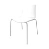 Arper - Catifa 46 0251 Chair Bicoloured Frame Chrome - white/dove grey/seat shell glossy/inside matt/frame chromed/new colour
