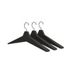 FROST - Unu - Kleerhanger set van 3 - zwart-roestvrijstaal/gepolijst/BxHxD 46x19,7x4cm