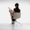 Arper - Catifa 46 - Chaise unicolore support étoilé