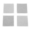 Hey-Sign - Hey-Sign Glasuntersetzer 4er Set - hellgrau meliert / 9 x9cm/Filz/H 5mm