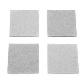 HEY-SIGN - Set de 4 dessous-de-verre carrés 9x9cm