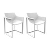 Vondom - Wall Street - Kit de 2 fauteuils - blanc/H x W: 80 x 57cm/pour interieur et exterieur