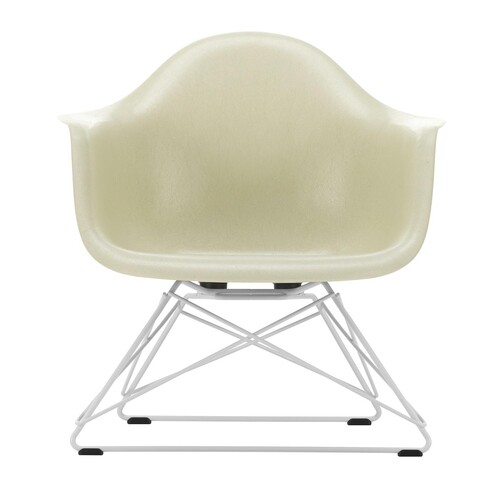 Vitra Eames Fiberglass Armchair LAR White Base AmbienteDirect