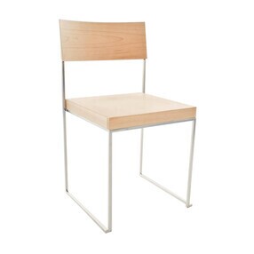 Lapalma - Chaise empilable bois de siège Cuba S56