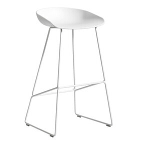 HAY - About a Stool AAS 38 2.0 Barhocker hoch Gestell weiß