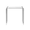 Thonet - Thonet B9b - Desserte verre - blanc / châssis chrome/verre optiwhite coupe de diamant/52x39x50cm
