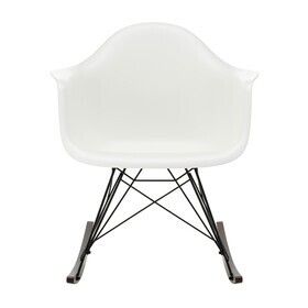 Vitra - Eames Plastic Armchair RAR schommelstoel zwart donker esdoorn