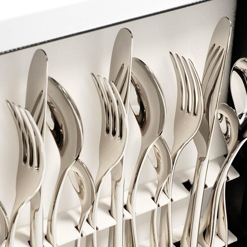 Cucchiaio Da Drink Alessi Nuovo Milano, In Acciaio Inox, Lunghezza 20,4 Cm