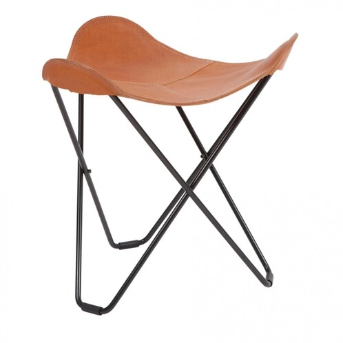 cuero - Flying Goose Pampa - Tabouret  - marron/Polo 66/châssis noir