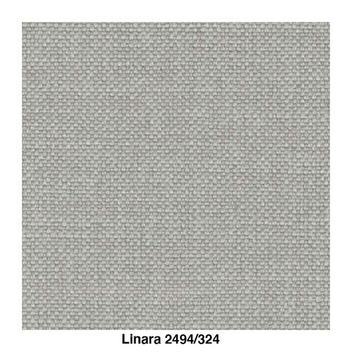 Canapé Lune - 2 places - Piètement aluminum brossé - Linara 2494/340 - Grey  Mist - Fritz Hansen