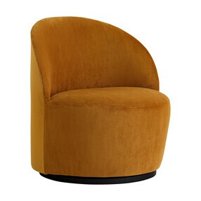 Audo - Tearoom Lounge Chair Samt drehbar