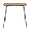 Thonet - Thonet S 1040 Holz-Gartentisch - braun - Iroko Holz/geölt/Gestell Edelstahl/78x78cm