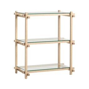HAY - Woody Column Regal Glas niedrig