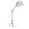 Artemide - Tolomeo Micro LED Schreibtischleuchte - aluminium/poliert/eloxiert/mit Tischfuß/BxH 45x73cm/3000K/350lm