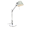 Artemide - Tolomeo Micro LED Schreibtischleuchte - aluminium/poliert/eloxiert/mit Tischfuß/BxH 45x73cm/3000K/350lm