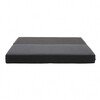 Softline - Lubi Schlafsofa / Day Bed - anthrazit/Keder schwarz/Stoff Filz 610/mit Federkernmatratze/inkl. Nackenrolle