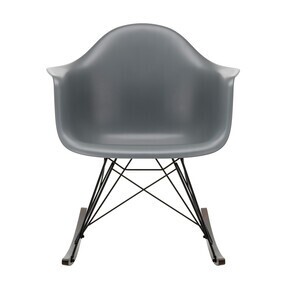 Vitra - Eames Plastic Armchair RAR RE Schaukelstuhl schwarz Ahorn dunkel