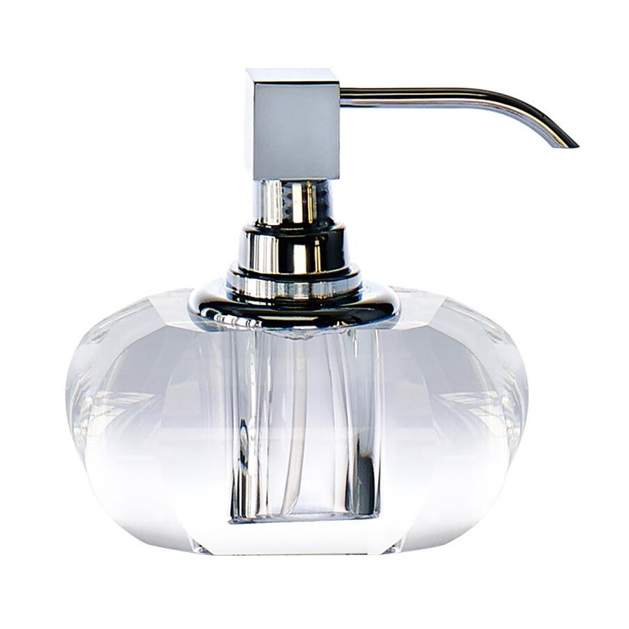 Crystal Glass Soap Dispenser for Bathroom Modern Decorative Hand Soap Dispenser 