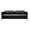 Softline - Madison - Canapé-lit - noir/kaki/étoffe Vision 443/PxHxP 209x75x95cm/structure noir