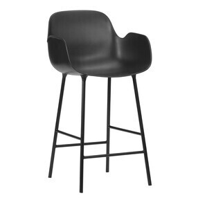 Normann Copenhagen - Form Bararmlehnstuhl Gestell Stahl 65cm