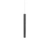 NORR 11 - Pipe One LED - Pendellamp - staal onbehandeld/kabel wit/Ø 3,5cm/ H: 40cm/80-90lm