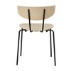 ferm LIVING - Herman - Chaise - naturel/bois de chêne huilé/structure noire/LxPxH 50x47x74cm