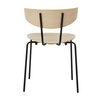 ferm LIVING - Herman - Chaise - naturel/bois de chêne huilé/structure noire/LxPxH 50x47x74cm