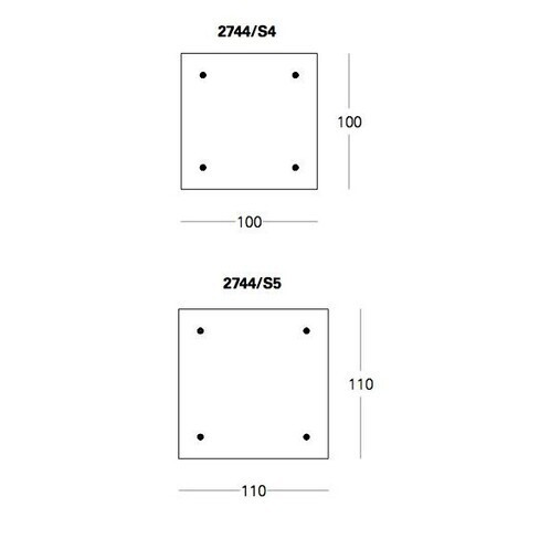 FontanaArte Tavolo con Ruote Rectangle Small