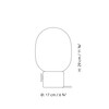 Menu - JWDA Concrete Lamp - Lampe de Table - dessin au trait