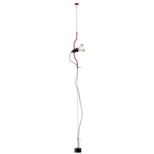 Flos - Parentesi Leuchte - rot/lackiert/mit Dimmer