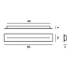 Foscarini - Multi Canopy 90 - white/LxWxH 90x14x5.5cm/for 4-6 lights (depending on lamp)