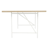Richard Lampert - Eiermann 1 Table eccentric - white/oak edge/frame white/incl. height adjuster 3.5cm/180x90cm
